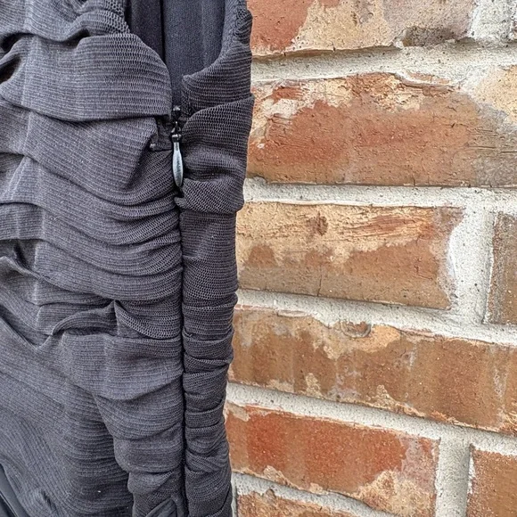 Sangria Womens 14 Maxi Black Long Formal Stretch Dress - Picture 3 of 6